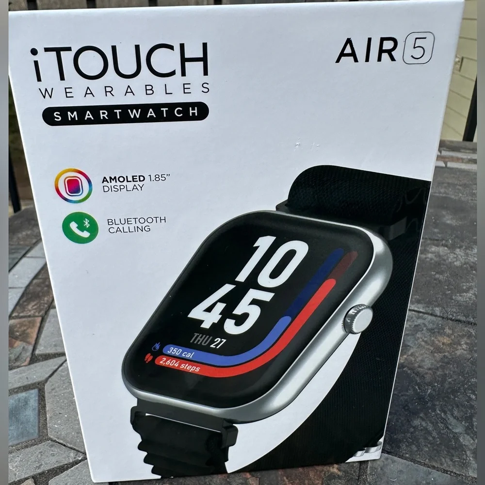 iTouch Air 5 Smartwatch AMOLED Bluetooth Calling Health Fitness Watch SEALED BOX
